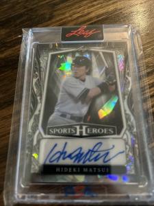 2025 Leaf Hideki Matsui Auto /35 Cracked Ice