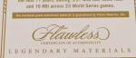 2023 Flawless Tony Lazzeri Game Worn Yankees Card