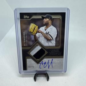 CC Sabathia 2025 Topps Black Patch Autograph /25