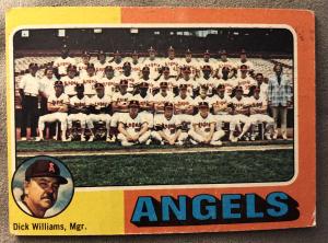 1975 Topps Angels Team Checklist with Nolan Ryan