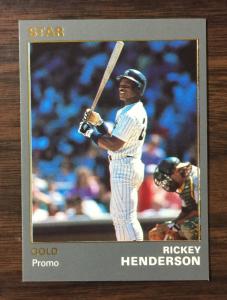 1990 Rickey Henderson Limited Edition Gold Card