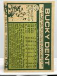 1977 Topps Bucky Dent #122 Baseball Card