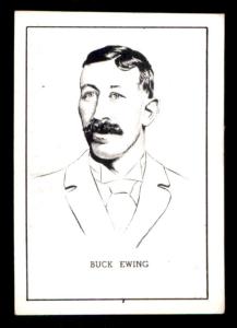 1950 Callahan Buck Ewing Baseball Card #30