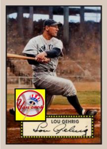Lou Gehrig Card - Buy 5 Get 1 Free!