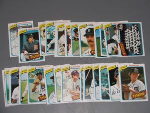 Topps Detroit Tigers Team Set, 1980-1984