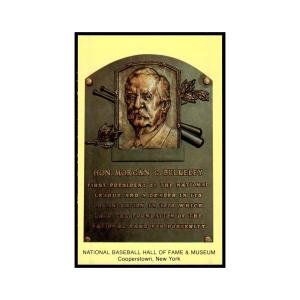 Morgan G. Bulkeley Hall of Fame Plaque Postcard