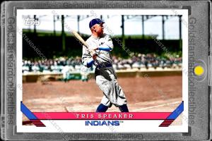 Tris Speaker Rare Topps MVP Hall of Fame Card