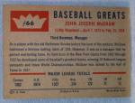 1960 Fleer John McGraw Baseball Greats Card