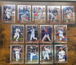2025 Topps Chrome New York Mets Team Set