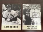 2 Lou Gehrig 1988 Baseball Promo Cards Set
