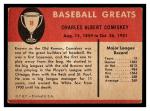 1961 Fleer Charles Comiskey #18 White Sox Card