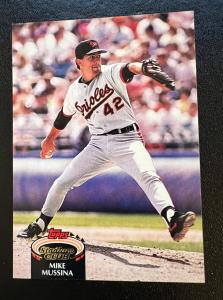 1992 Topps Stadium Club Mike Mussina Card