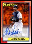 2025 Topps Jorge Posada On Card Auto 17/25