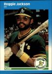 1987 Fleer Update Reggie Jackson Baseball Card #49