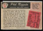 Phil Rizzuto 1955 Bowman Baseball Card