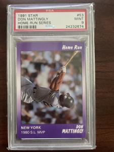 1991 Don Mattingly Star Home Run Card #53 PSA 9