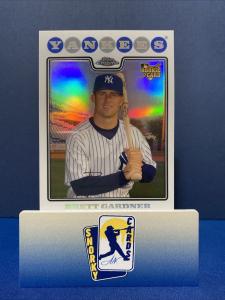 2008 Topps Chrome Brett Gardner Rookie Card