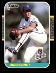 1987 Donruss David Cone Rookie Card #502