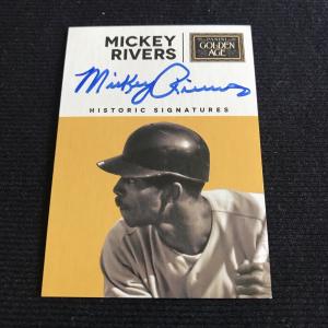 2014 Panini Mickey Rivers Autograph Card #MIC