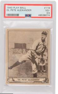 1940 Play Ball Grover Cleveland Alexander HOF Card