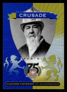 2014 Panini Hall of Fame Alexander Cartwright Card