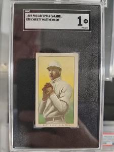 1909 E95 Christy Mathewson Sports Card SGC 1