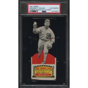 1951 Topps Connie Mack Eddie Collins Baseball Card