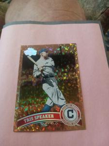 2011 Topps Tris Speaker Cleveland Indians Card