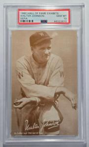 1980 Walter Johnson Hall of Fame Card PSA 10