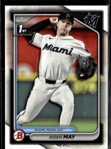 2024 Bowman Draft Aiden May Miami Marlins 5 Cards