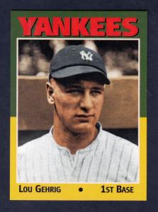 Lou Gehrig '27 New York Yankees Monarch Corona Card