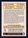 Lou Gehrig '27 New York Yankees Monarch Corona Card