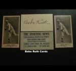 1916 Babe Ruth Rookie Promo Cards Set of 2