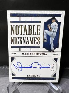 2024 National Treasures Mariano Rivera “Sandman” Card