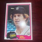 1981 Topps Detroit Tigers Player Card Selection