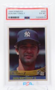 1984 Donruss Don Mattingly Rookie Card PSA 6