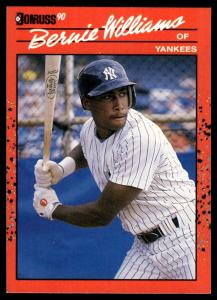 1990 Donruss Bernie Williams Rookie Card #689