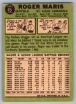 1967 Topps Roger Maris Cardinals Baseball Card