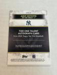 2025 Topps Tier One Andy Pettitte Auto 3/25