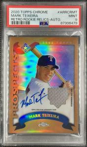 Mark Teixeira 2020 Topps Chrome Rookie Relic AUTO