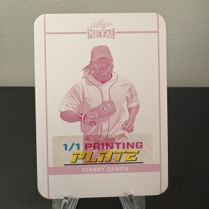 2024 Leaf Metal Johnny Damon 1/1 Printing Plate