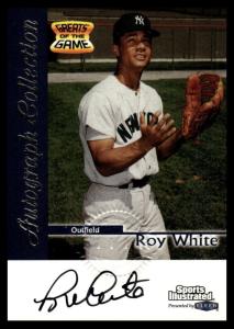 1999 Fleer Roy White Autograph Sports Card