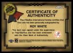 1999 Fleer Roy White Autograph Sports Card