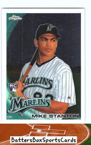 2010 Topps Chrome Mike Stanton Card #190