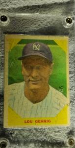 1960 Fleer Baseball Lou Gehrig Card #28
