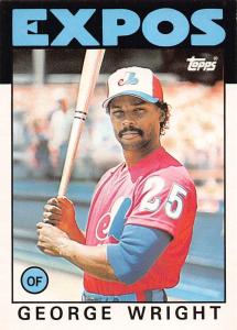 George Wright 1986 Topps Traded Card #128T