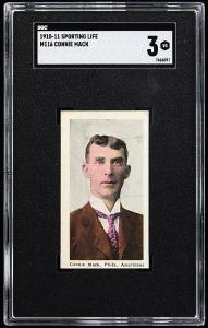 1910-11 M116 Connie Mack Sports Card SGC VG 3