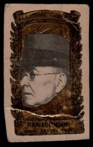 1963 Bazooka Ban Johnson All-Time Greats Card