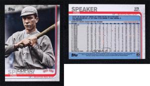 2019 Topps Tris Speaker Legend Variation #579