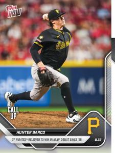 Hunter Barco 2025 Topps NOW Rookie Card 757